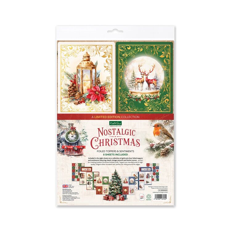 Nostalgic Christmas Foiled Toppers