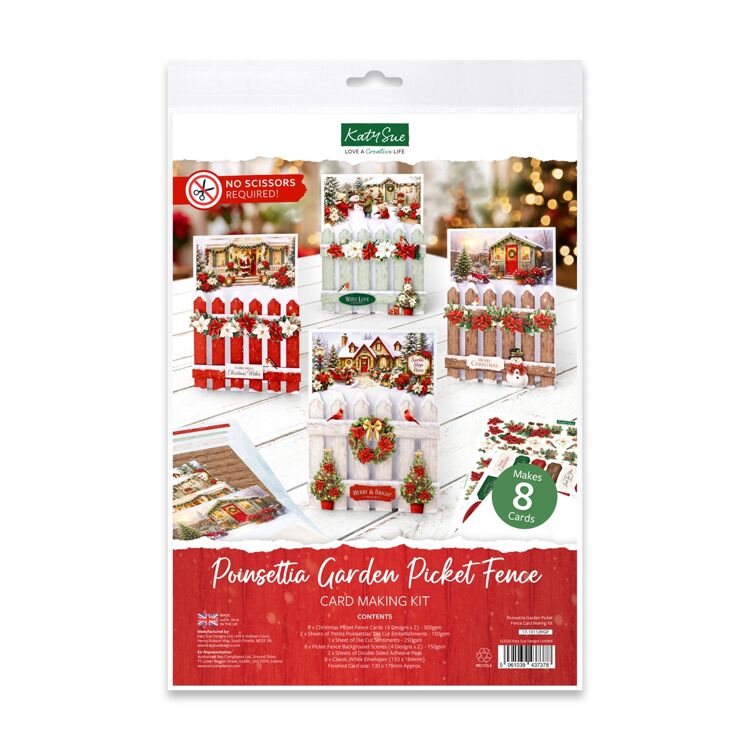 Poinsettia Garden Picket Fence