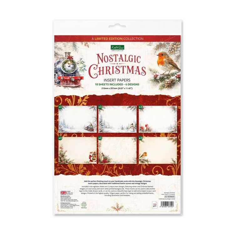 Nostalgic Christmas Insert Papers