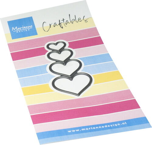 # Craftables stencil Mini's - hearts