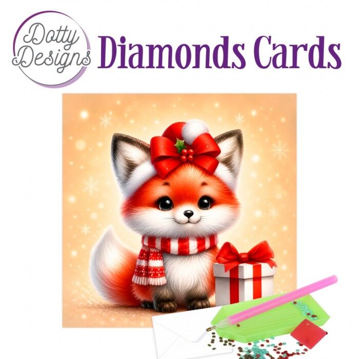 Dotty Designs Diamond Cards - Merry Little Fox