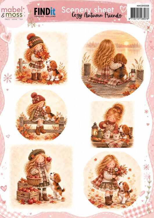 Mabel & Moss - Cozy Autumn Friends - Scenery Sheet